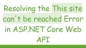 Resolving the This site can