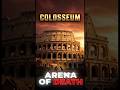 Colosseum: The Deadliest Arena in History 🏛️ | Ancient Rome in 30 Seconds #shorts