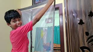 How to Install Magnetic Door Mosquito net||Lifekraft Mosquito net Installation in Tamil #tamil