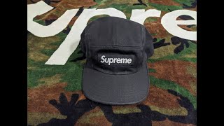 Supreme Washed Chino Twill Black Camp Cap Fall Winter 2020 Pick Up and  Review