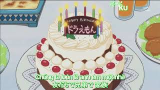 [Kara   Vietsub] Happy Birth Day Doraemon - Nobita , Shizuka , Jaian , Suneo , Doraemon song