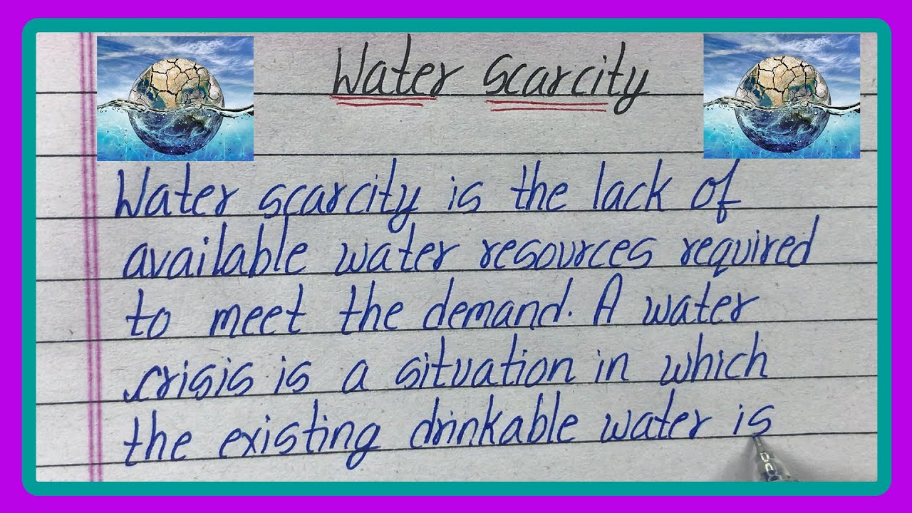 water scarcity essay wikipedia