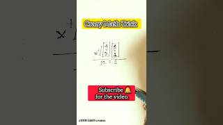 Crazy Math Trick #shorts #maths #foryou