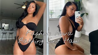 FASHION NOVA SUMMER BATHING SUIT TRY-ON HAUL + (GIVEAWAY CLOSED)
