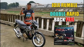 DOUBLE BACKFIRE & IDLE RUMBLE USING POWERPIPE | NK ECU SHOP FULLSTAND NEXT | KAMBYO MOTO