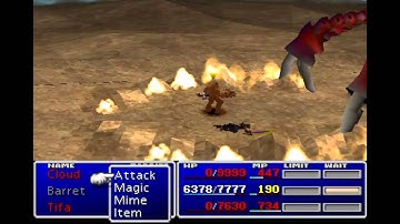 FF7 - Barret Defeats Ruby in 1:16