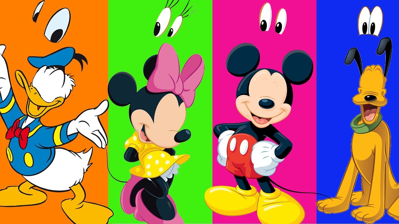 Wrong Body, Wrong Heads, Mickey Mouse, Minnie Mouse, Goofy, Pluto Dog, mick...