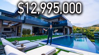 Touring a Modern Mega Mansion with a Prestigious Art Collection!