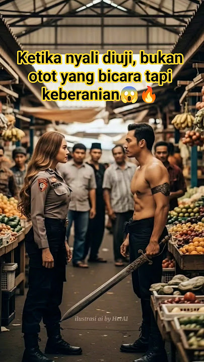 Polwan Berani Tantang Preman Tanpa Takut😱🔥‼️#shots #wanita #polisi #viral #trending #fyp