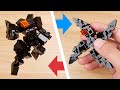 How to build mini LEGO Ninja - Shuriken transformer robot - Ninja X