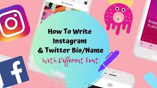 How To Write Instagram/Twitter Bio & Name in Different Fonts (NO APP) || Instagram Name Tricks screenshot 4