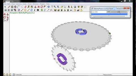 Gears running at 90 degrees (Sketchy Physics Simulation)