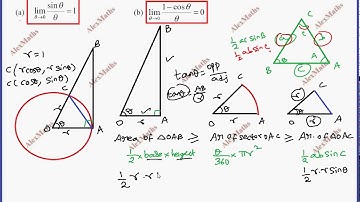 Formula Proof  Sinx / x = 1 when limit x tends to 0