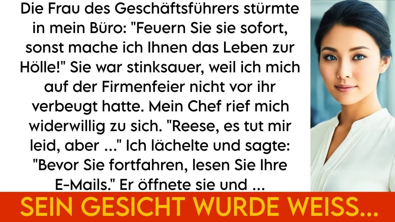 Die Ehefrau des CEOs wollte meine Kündigung – dann entdeckte sie mein