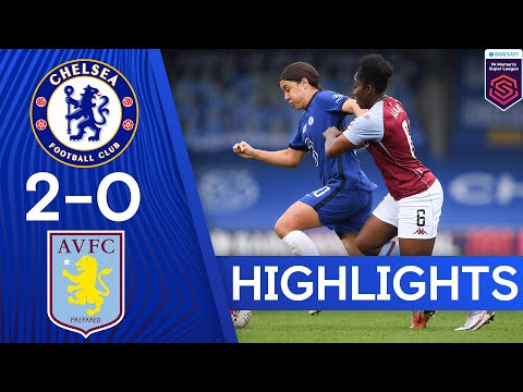 Chelsea 2-0 Aston Villa | Sam Kerr Brace Secures All Three Points | Women's Super League Highlights