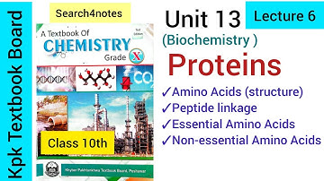Lecture 6|Protein|Amino Acids|peptide linkage|#kpktextbook #chemistry #education #class10th #protein