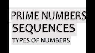 Prime Numbers, SEQUENCES and Types of Numbers O Level Mathematics ZIMSEC @mathszoneafricanmotives