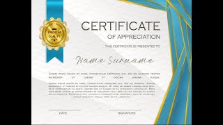 Kutengeneza cheti kwenye MS Publisher