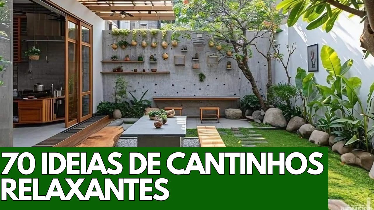 VOCÊ NUNCA MAIS VAI QUERER SAIR DE CASA DEPOIS DE VER ESSE CANTINHO NO JARDIM!