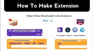How To Make Extension For Kodular,Niotron, Android Builder || Part 2 ||  Rajaks Gyan