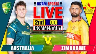 🔴Live: Australia vs Zimbabwe | 2nd ODI | Live Cricket Score & Commentary
