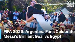 Argentina Fans ERUPT After Messi Scores Stunning Goal Against Egypt | World Cup 2026 | AD1N