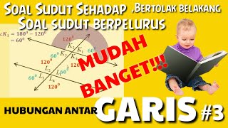 🔴 CONTOH SOAL sudut SEHADAP, bertolak belakang, berpelurus - MUDAH BANGET !!!!