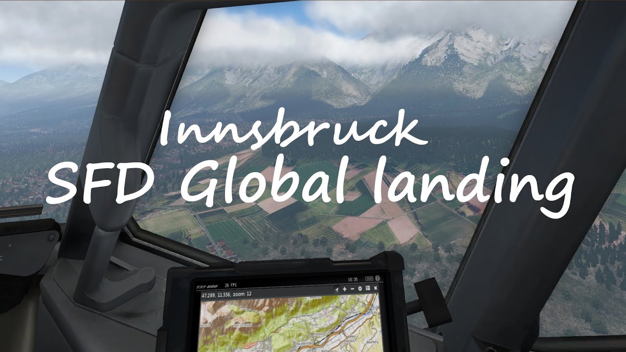 Approach in Innsbruck - Extreme REALISM | X-Plane 11 SFD Global