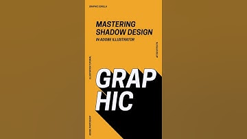 Mastering Shadow Design in Adobe Illustrator | Illustrator Tutorial