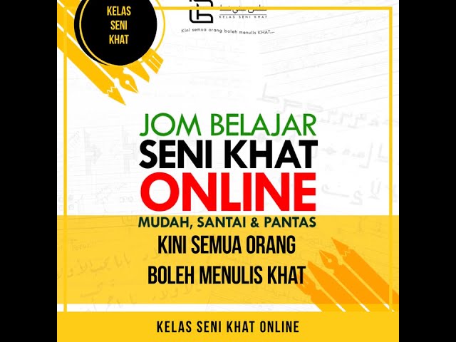 Teaser Jom Belajar Khat Youtube