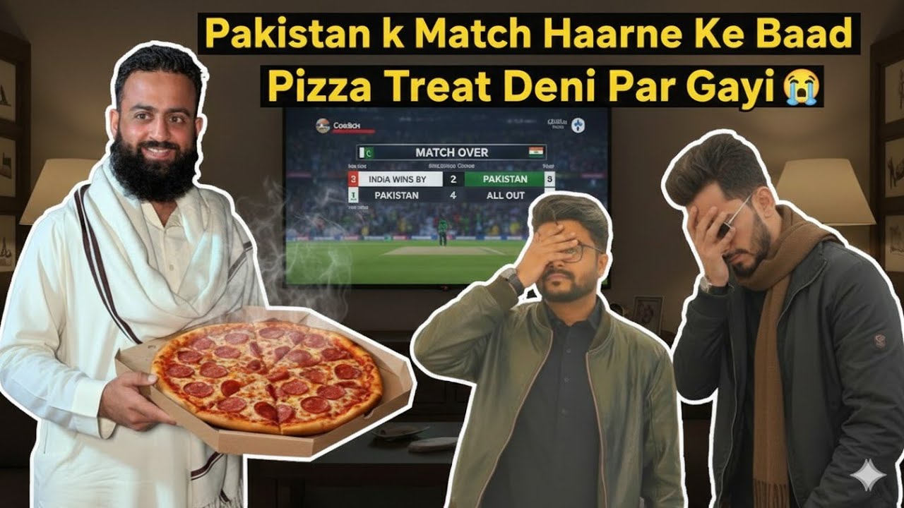 PAK vs IND: Emotionally Broken! 💔 Match Haarne Ke Baad Pizza Treat Deni Par Gayi