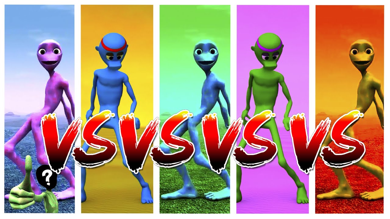 Wrong Color Dance Challenge Dame Tu Cosita green alien vs Chocobodi | META ANIMATION