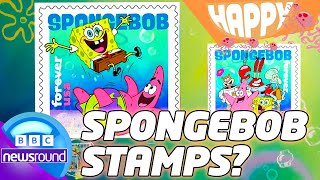 NEW SpongeBob Stamps Just DROPPED?!  🔥📮! | Happy News | Newsround