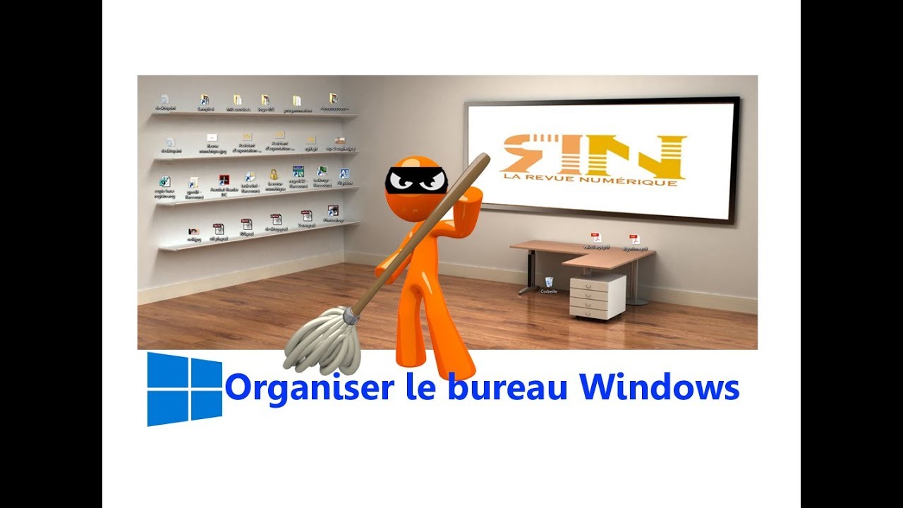 Comment organiser le bureau Windows avec un desktop organizer wallpaper