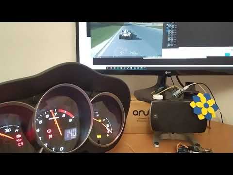 LFS Raspberry Pi CAN Mazda Rx-8 Instrument cluster