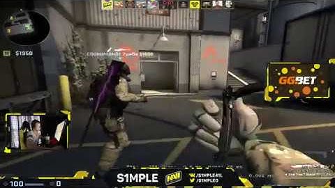 CS:GO - s1mple plays FPL on Train 01.05.2018.