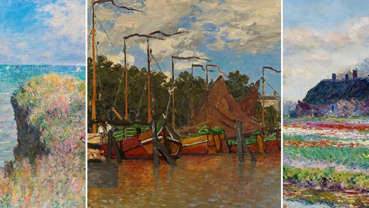 Claude Monet TV — Silent Art Gallery · June 22 Night | Boats at Zaandamn & others