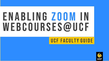 Enabling Zoom in Webcourses@UCF
