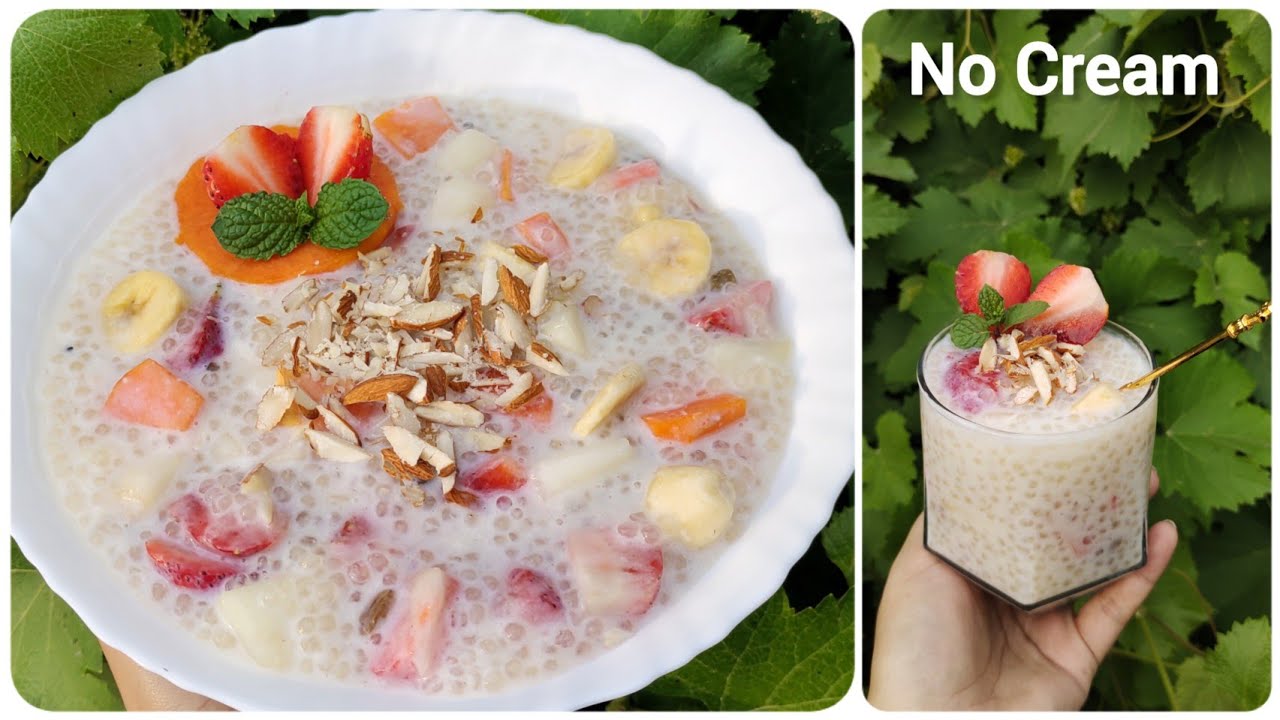 Sago Dessert Recipe Easy Fruit Sago Dessert Iftar Special Recipe