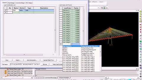 02. Tài liệu làm đồ án cầu dây văng.  Midas Civil. phần 2: Điều chỉnh nội lực cầu dây văng.