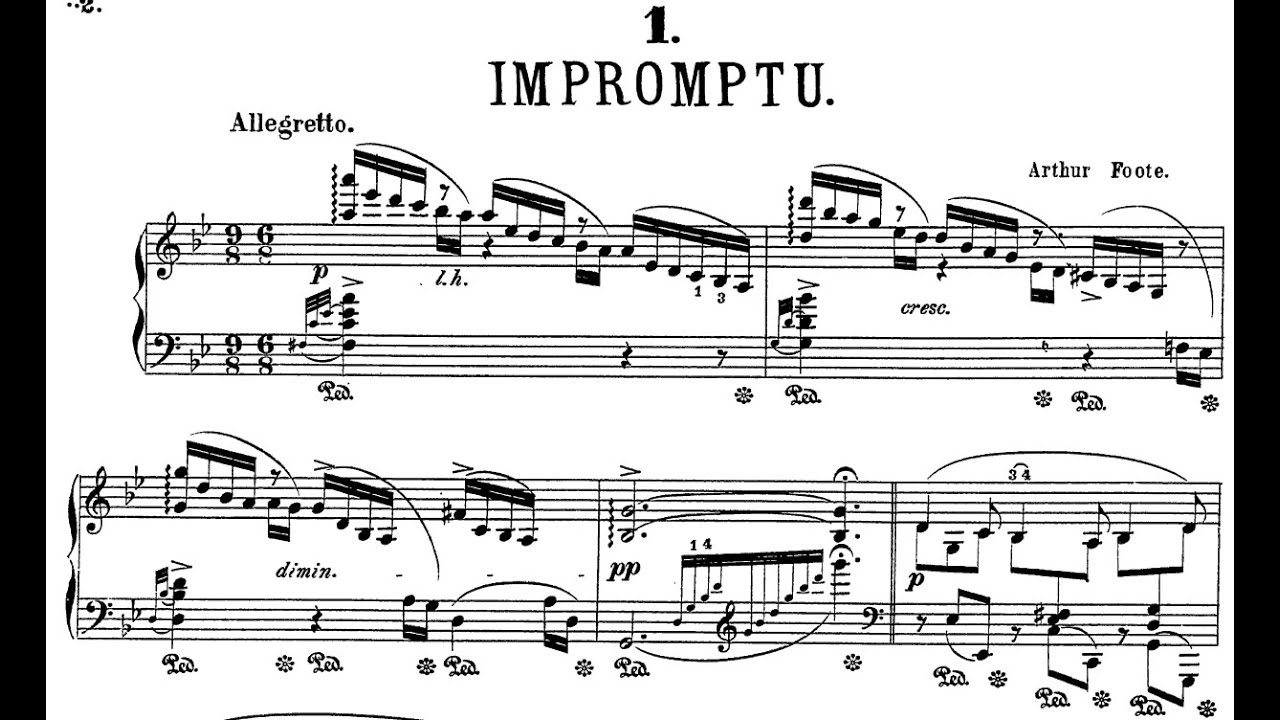 Arthur Foote - 3 Morceaux, Op.3