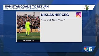 UVM mens soccer MLS draft pick Niklas Herceg to return to Catamounts next season