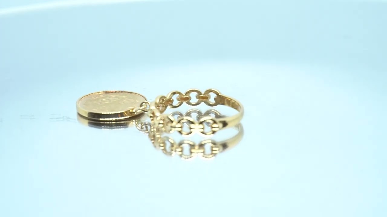 メキシコ　ペソコイン　デザインリング