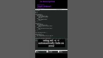 🐧 Linux CLI 58c 🐧 shell functions error handling 🐧 #linux #shell #cli #konsole #ubuntu #fedora
