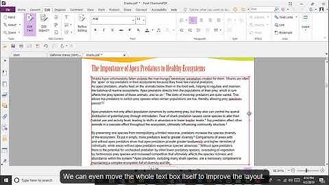 Foxit PDF Editor Pro -  Modifica del testo in formato PDF