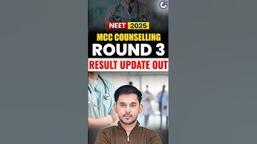 🚨NEET UG Counselling 2025 Round 3 Final Result Update OUT 📢| MCC Official + New Schedule #NEET2025