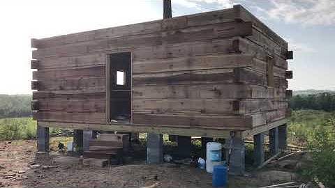 Building a Log Cabin on our Property -- Video 22 Flooring in the Loft