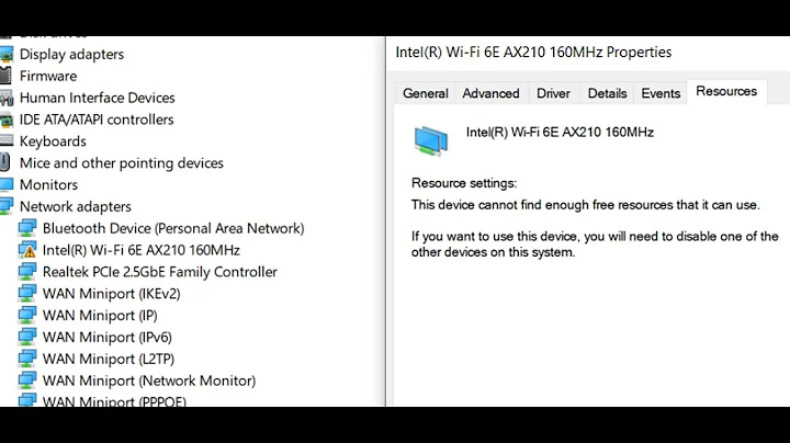 Resolve Intel WiFi 6E AX210 Adapter Issues