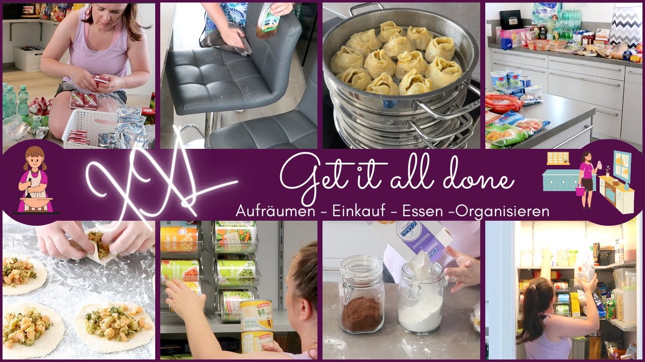 XXL Get it all done /XXL Aufräum Motivation /Einkauf / Essen/ Organisieren/ Vorratskammer 2022