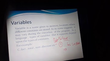 What are Variables and Data types in  C Hindi by learning altitude
